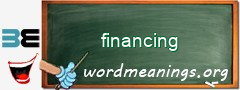 WordMeaning blackboard for financing